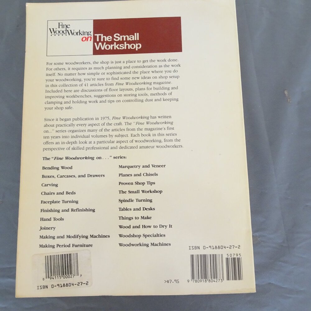 Fine Woodworking on The Small Workshop - Paperback - Picture 2 of 4